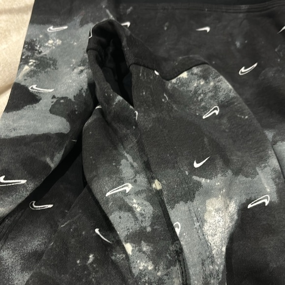 Nike boys super cool black grey check hoodie new with tag - Picture 4 of 5